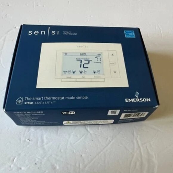 Emerson Sensi Touch Wi-Fi Smart Touchscreen Thermostat - White (ST55U) - Picture 1 of 7